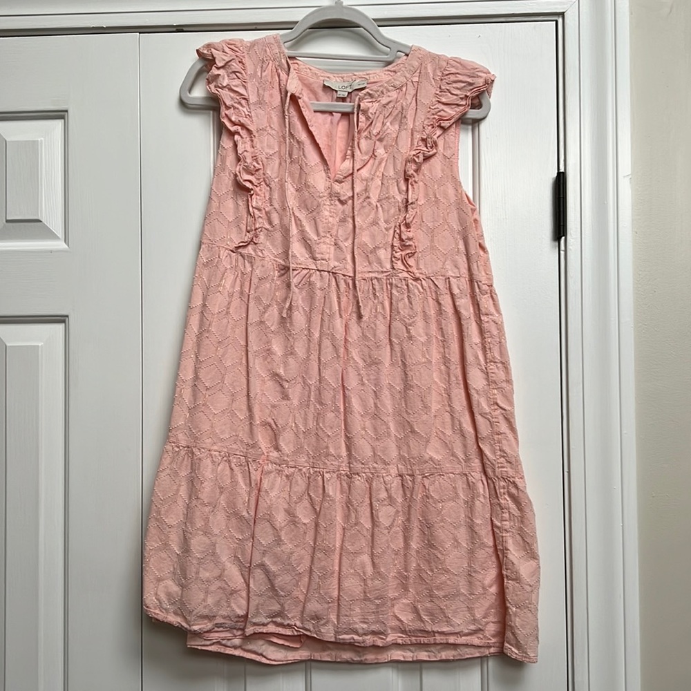 LOFT dress with shimmery threading